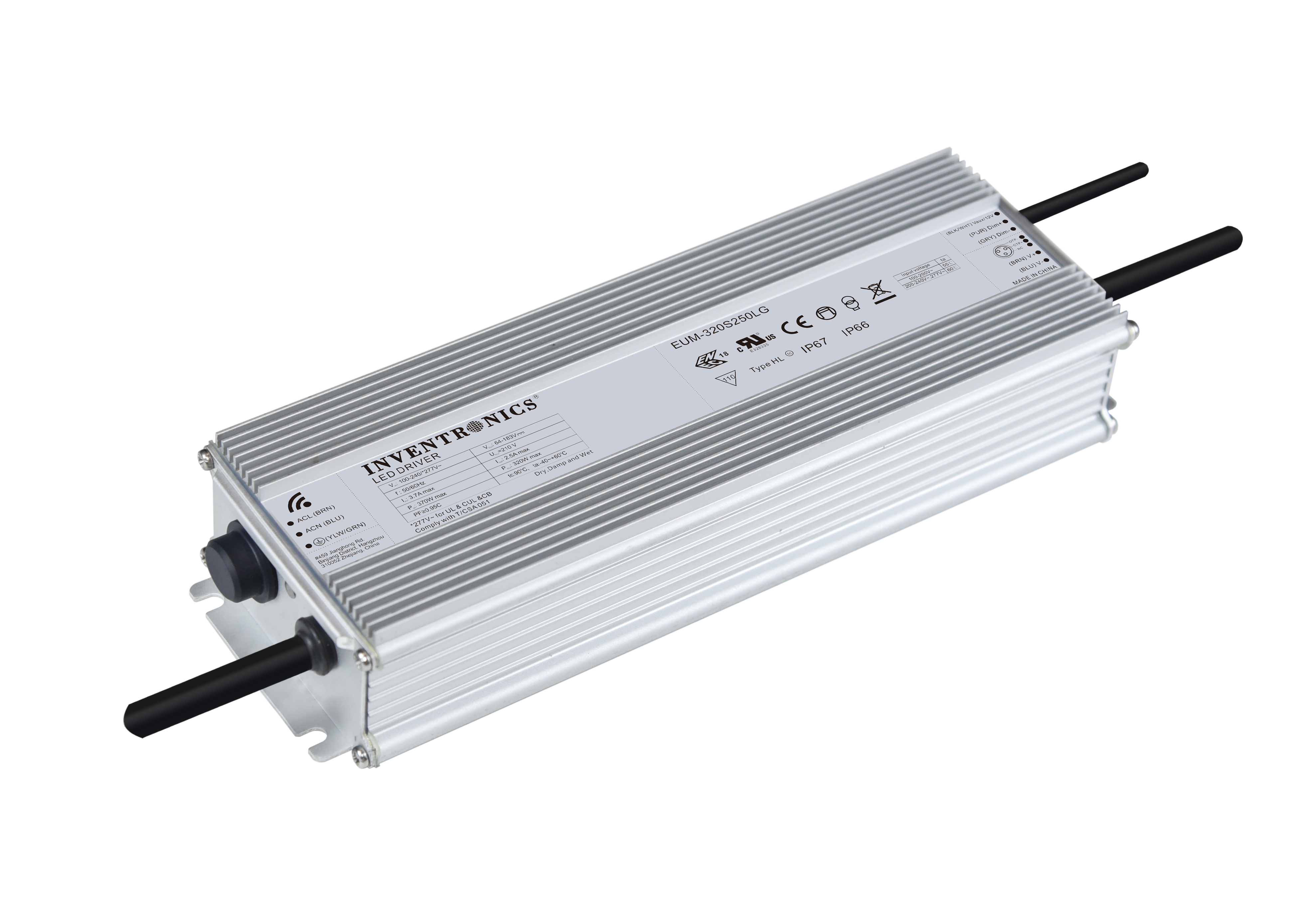 320W LED Drivers with Power Monitoring